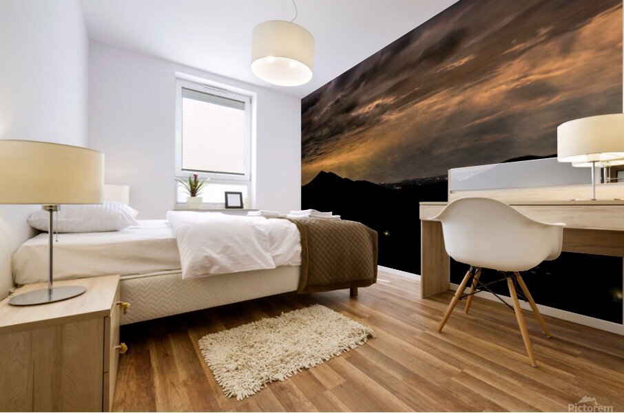 Night of the Eclipse  off the Blue Ridge Parkway Mural print