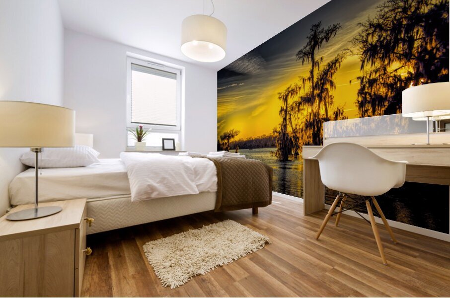 Martin Lake Louisiana Sunset  Mural print