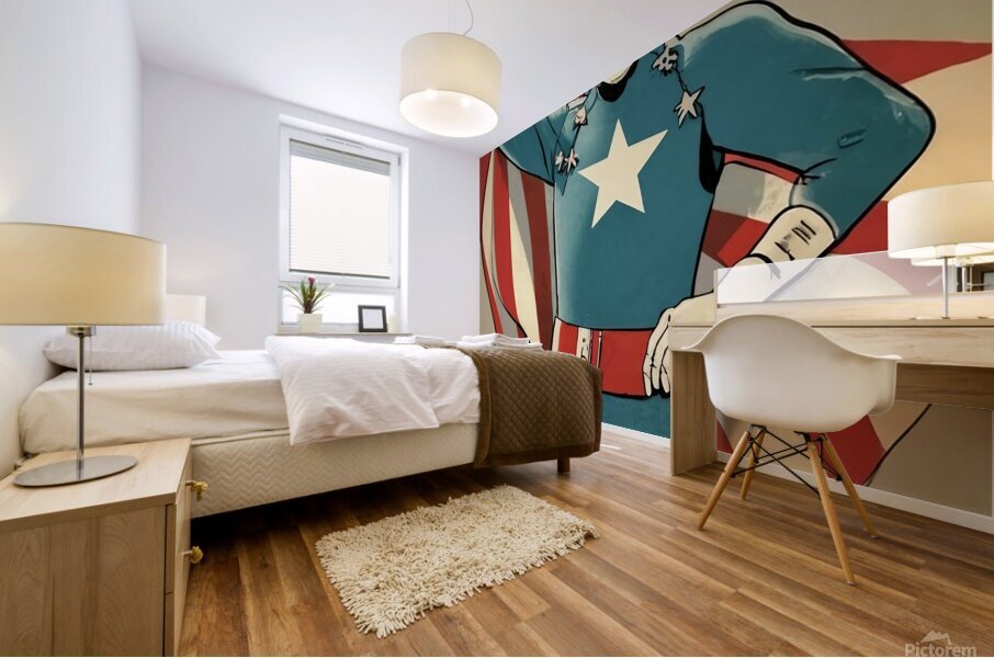 Dicky Dare: Americas Boy Hero Mural print