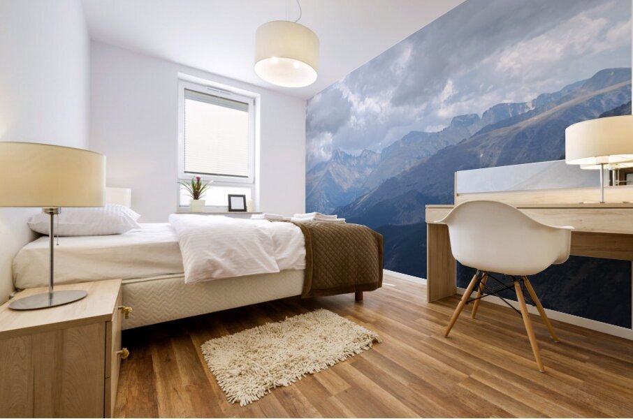 Blue Yosemite Mural print