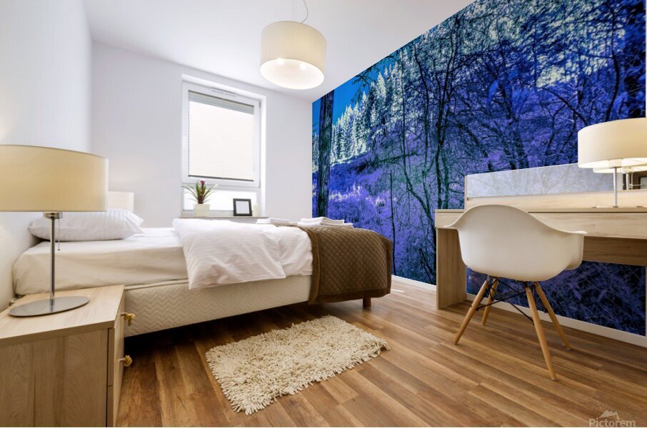 A Peek Through The Forest Mural print