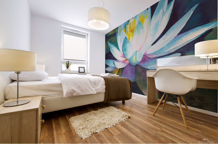 Lily on the water Mural print