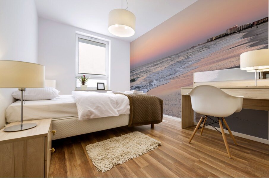 Beach Soft Dawn Mural print
