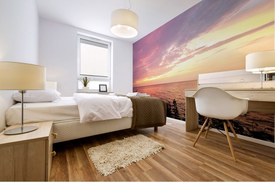 Lake Erie Sunset Mural print