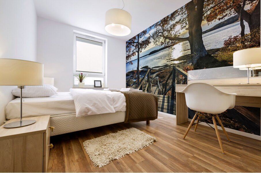 Winslow Park Golden Hour - Freeport Maine Wall Art Mural print