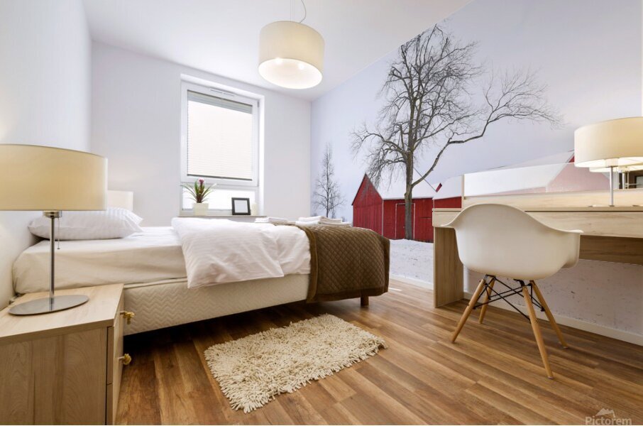 13 Tree in Winter Solitude Mural print