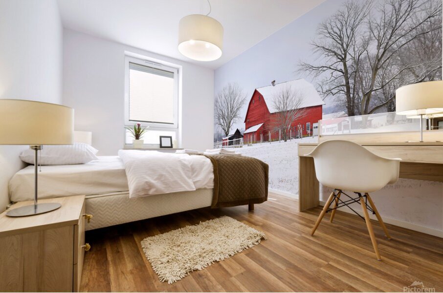 09 Winter on Horton Farm Mural print