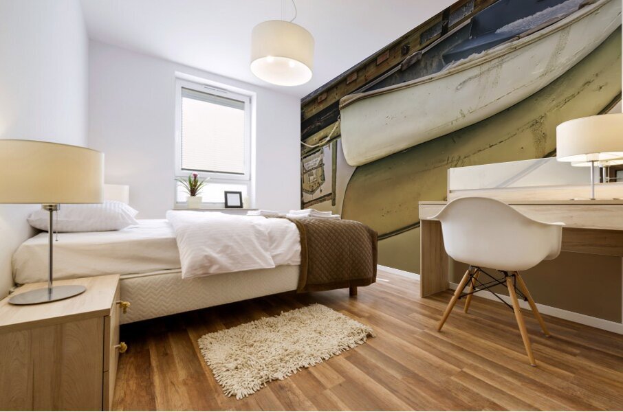 Skiff On A Mirror - Maine Coastal Wall Art Mural print