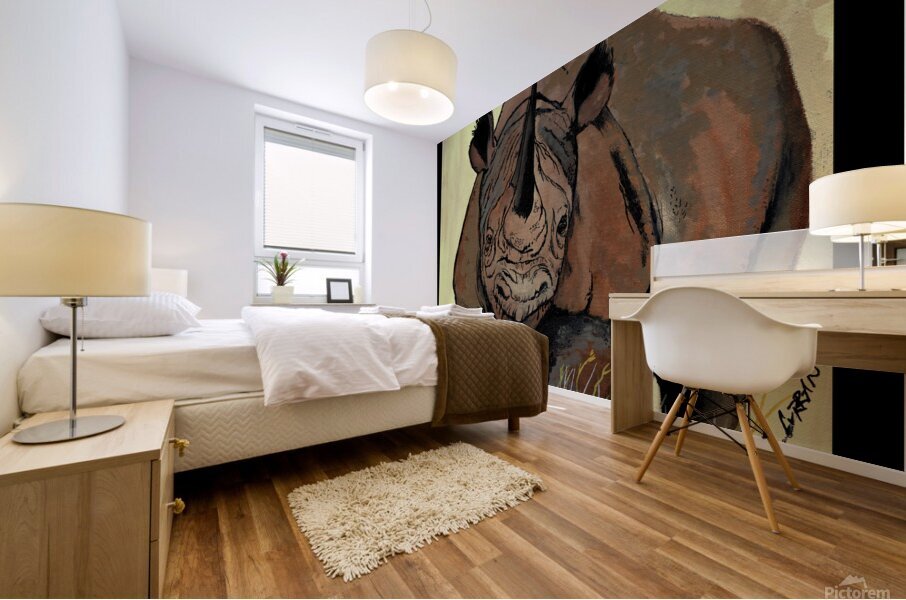 Rhino Mural print