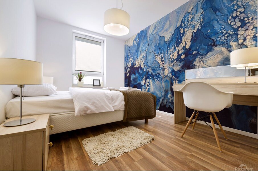 Jardin Bleu Mural print