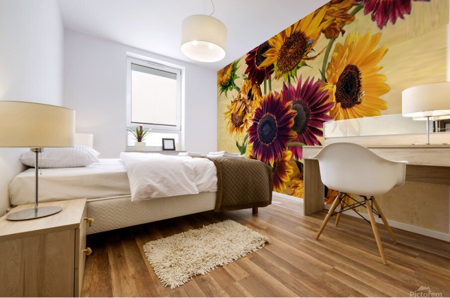 SUNFLOWERS Mural print