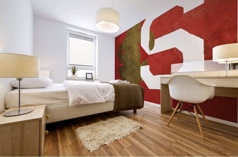 1919 Cal Stanford Big Game Football Program Cover Art Mural print