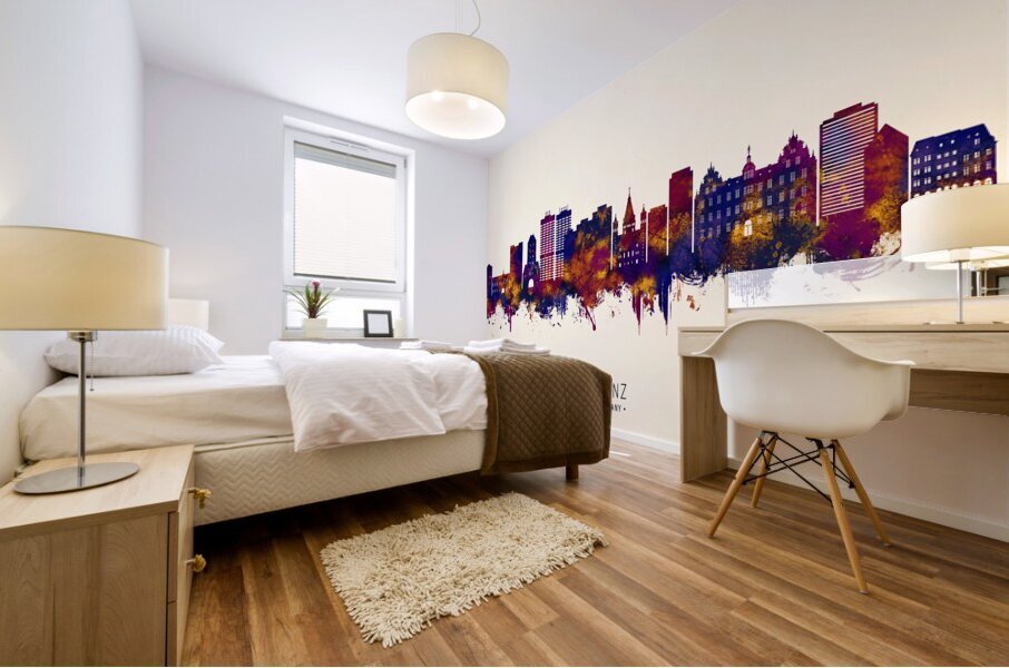 Mainz Germany Skyline Mural print