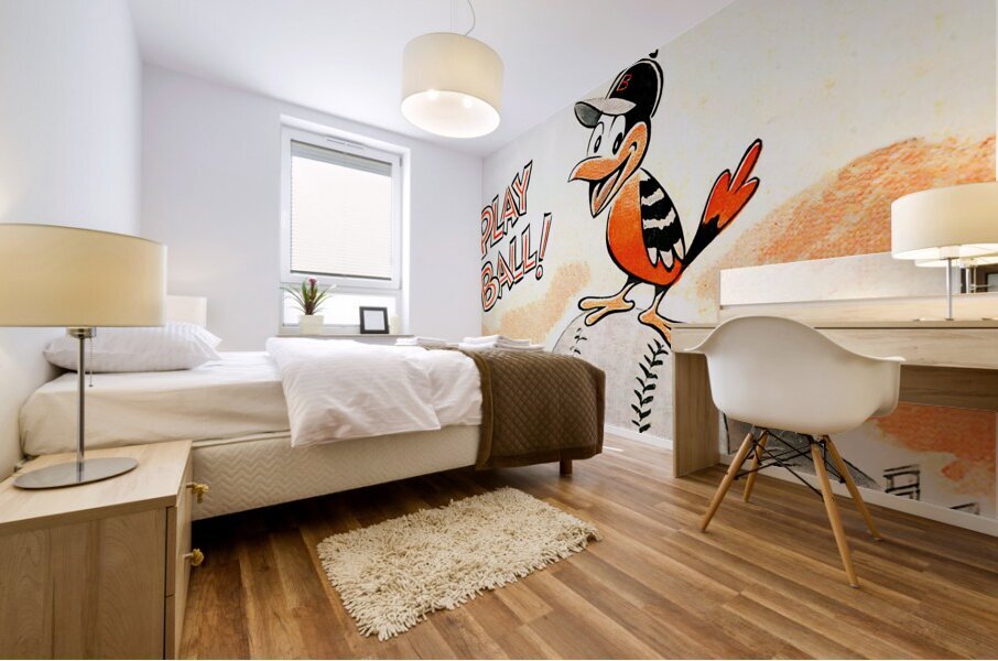 Play Ball Baltimore Orioles Art Mural print