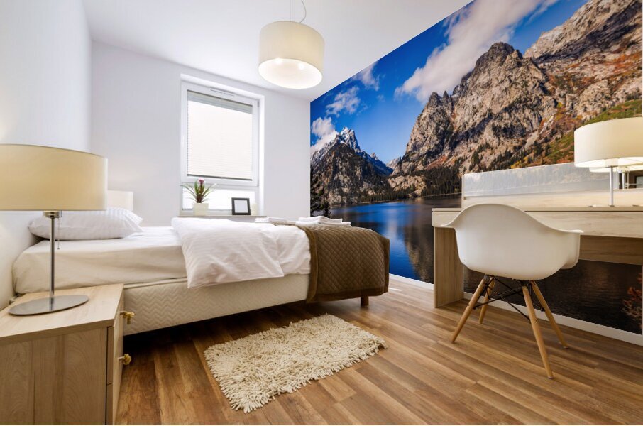 Majestic Jenny Lake Panorama at Grand Teton Mural print