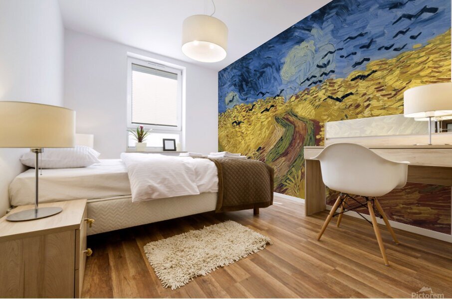 Van Gogh Wheatfield with crows Mural print