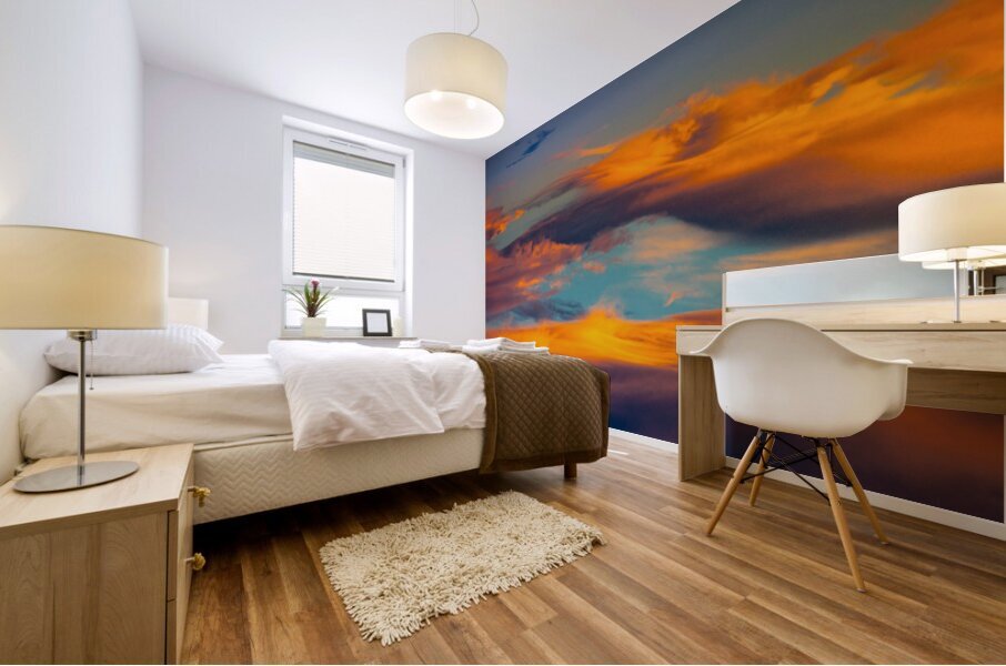 Peaches and Cream Mural print