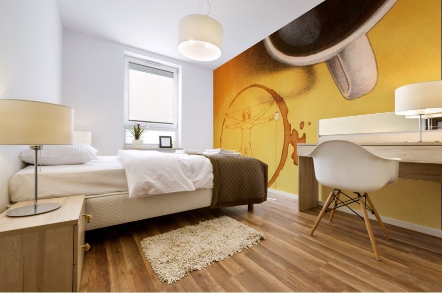 coffee man Mural print