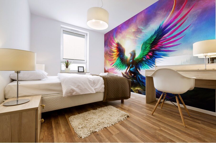 The Gryphons Perch Mural print