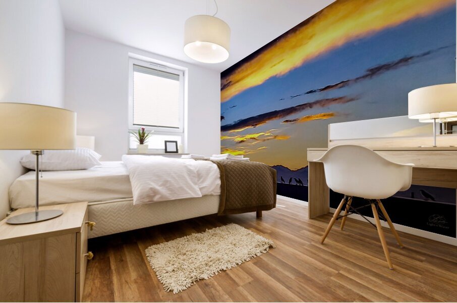 Murder at Sunset Mural print