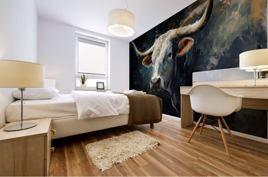 Longhorn Bull 1 Mural print