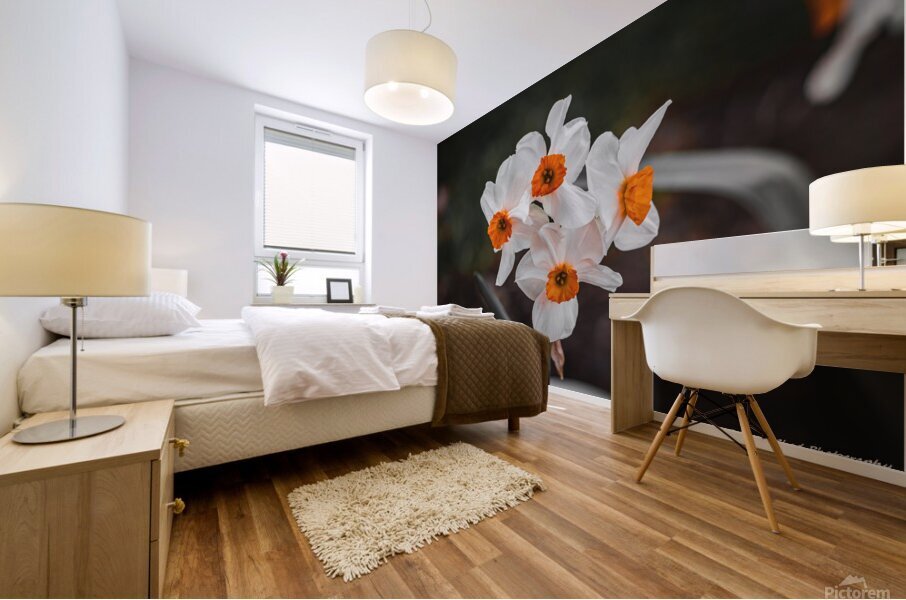 Bunchflower Daffodil - Artistic Mural print