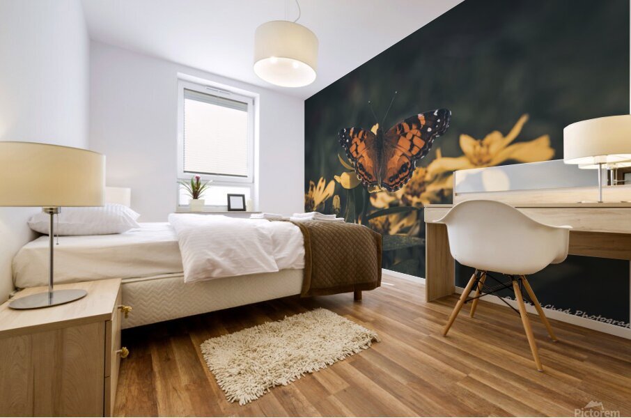 Painted Lady Butterfly - Artistic Mural print