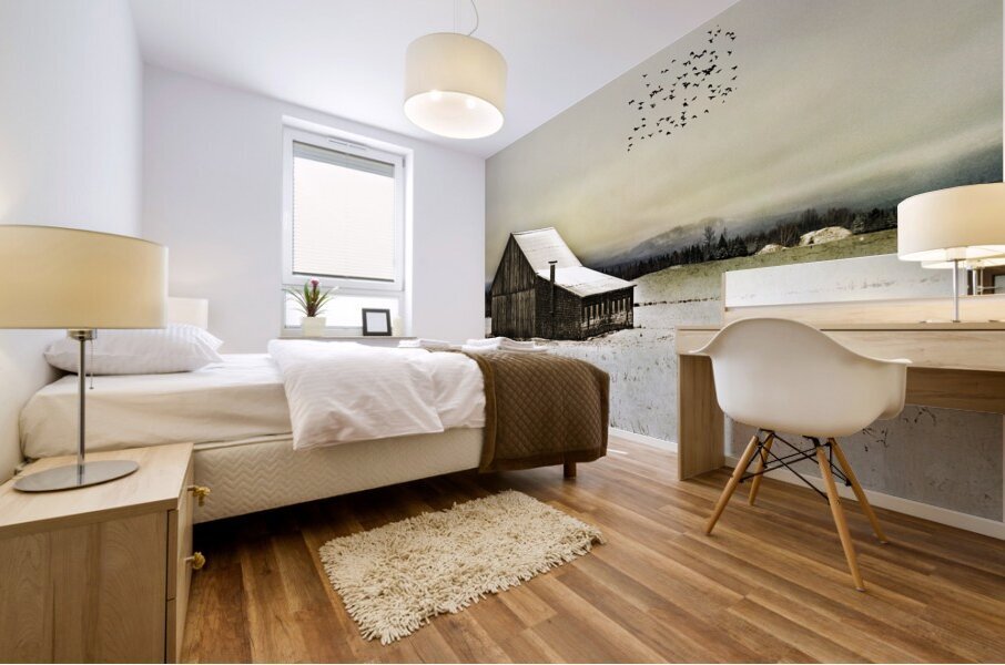 Au pied du Mont Impression murale