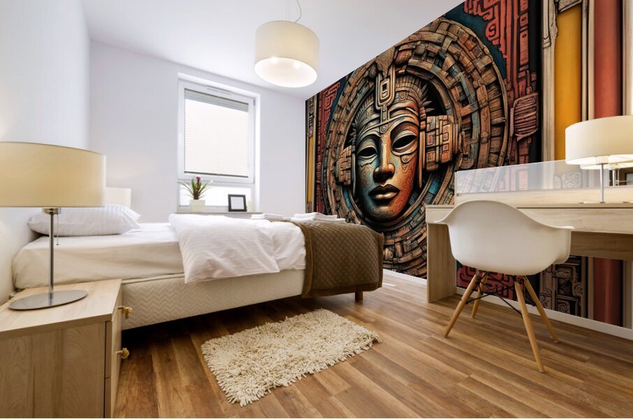 MAYAN GOD Mural print