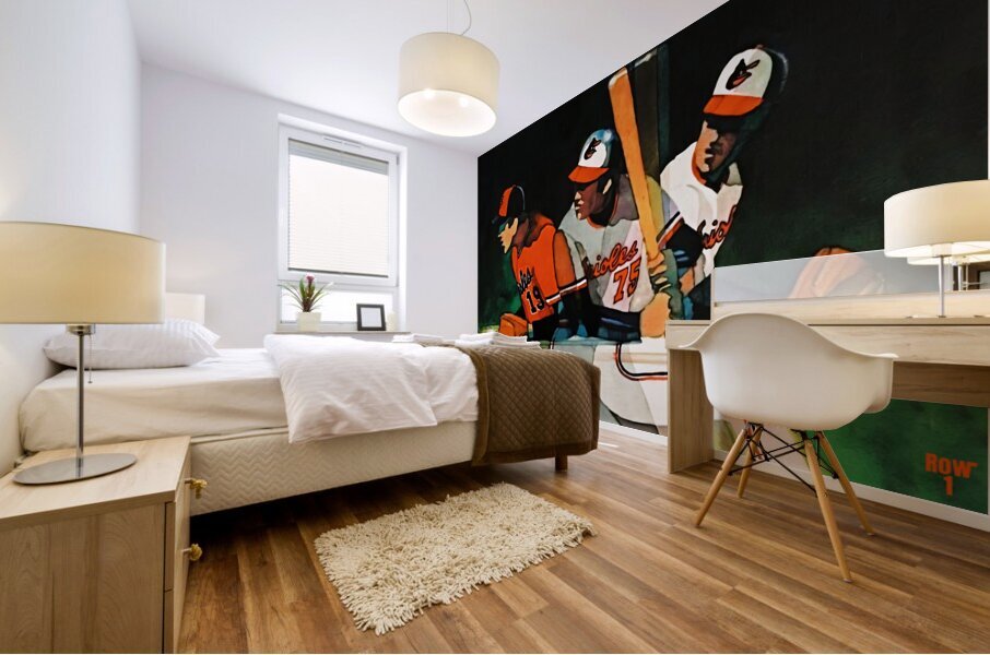 1975 Baltimore Orioles Art Mural print