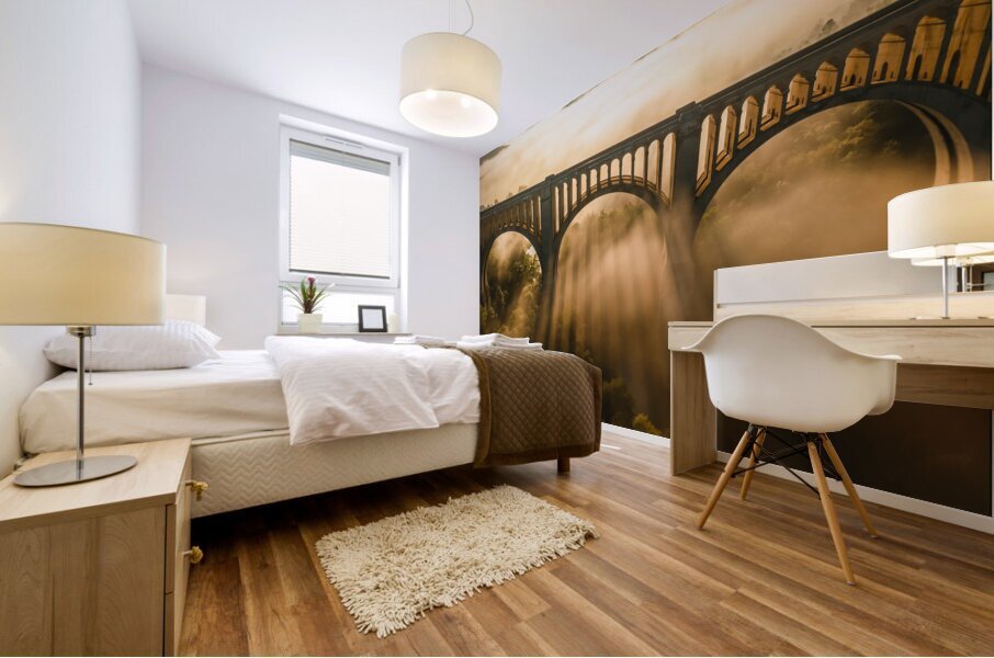 Shape of light Mural print