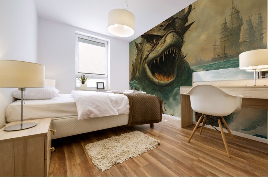 SERPENT SHIP 3 Mural print