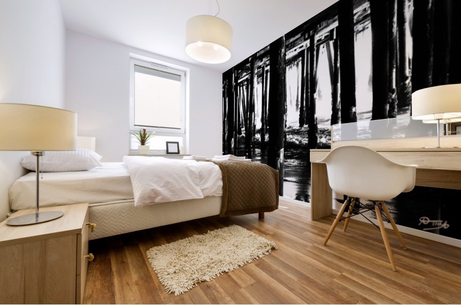 02_ SEA STRUCTURES_DOWN UNDER THE SANTA MONICA PIER II Mural print