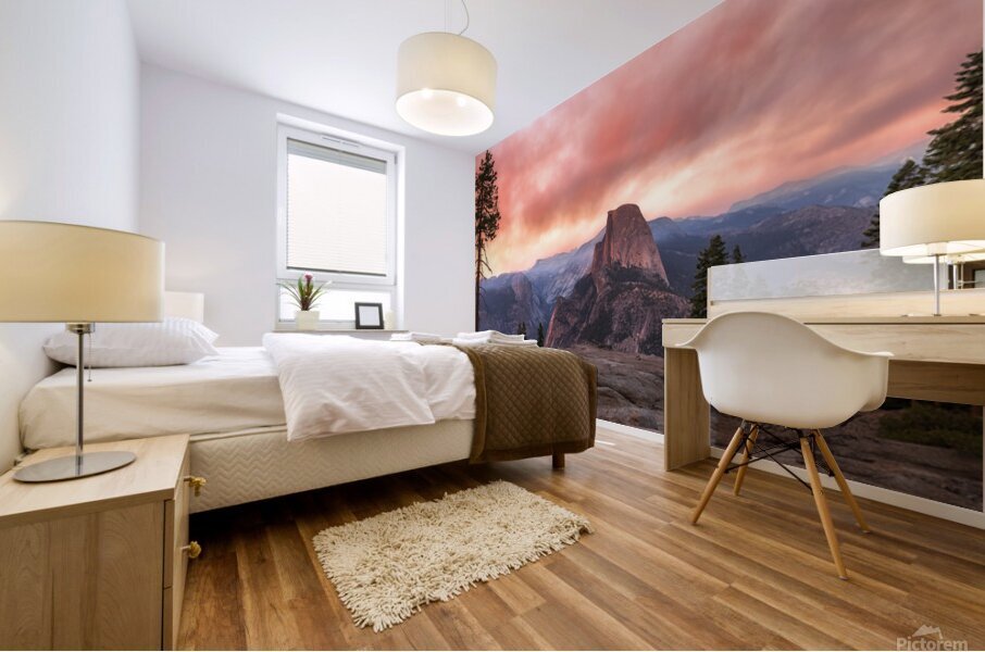 Half Dome Apocalyptic -Panorama Mural print