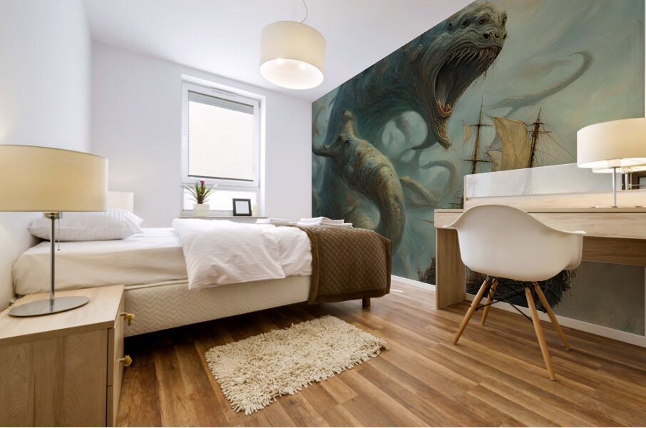 SEA MONSTER 1 Mural print