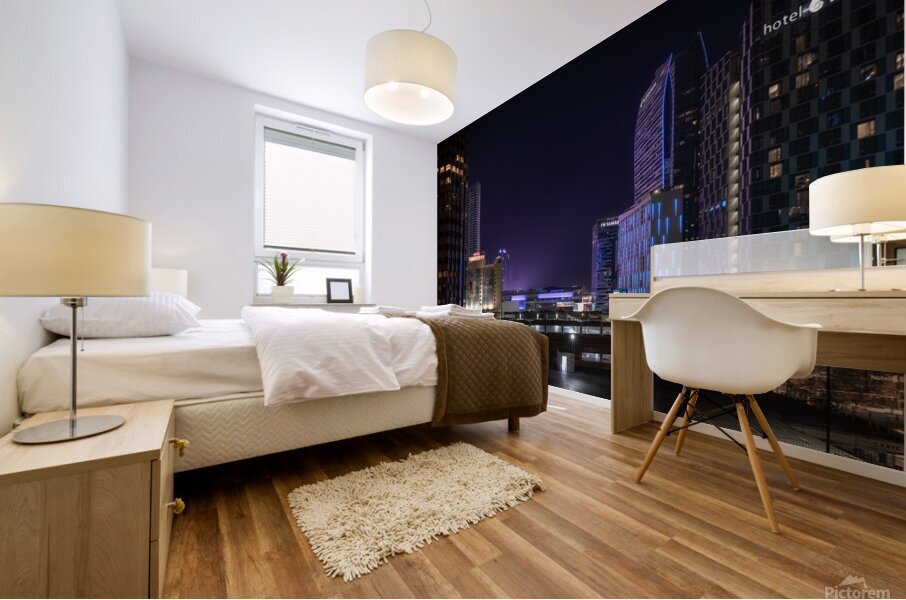 Home Sweet Home - Los Angeles Skyline Photo Art Mural print