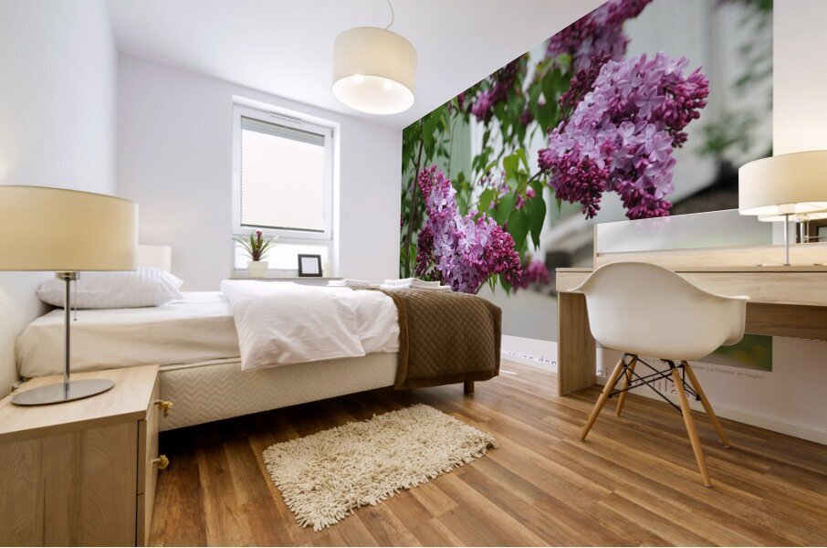LE BAIN DE LILAS Mural print
