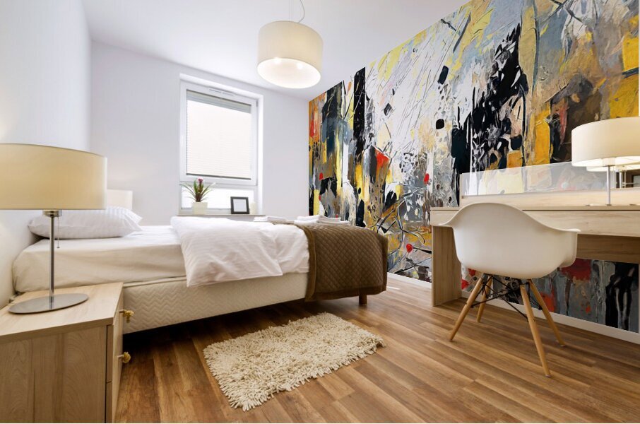 CITY IN TURMOIL Impression murale