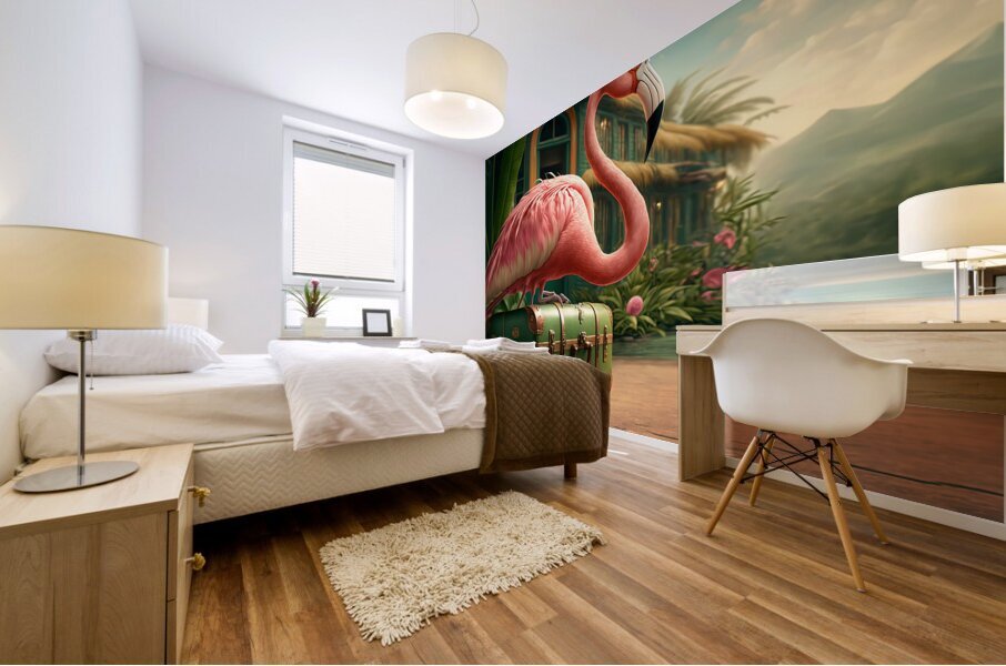 Flamingo Road Mural print