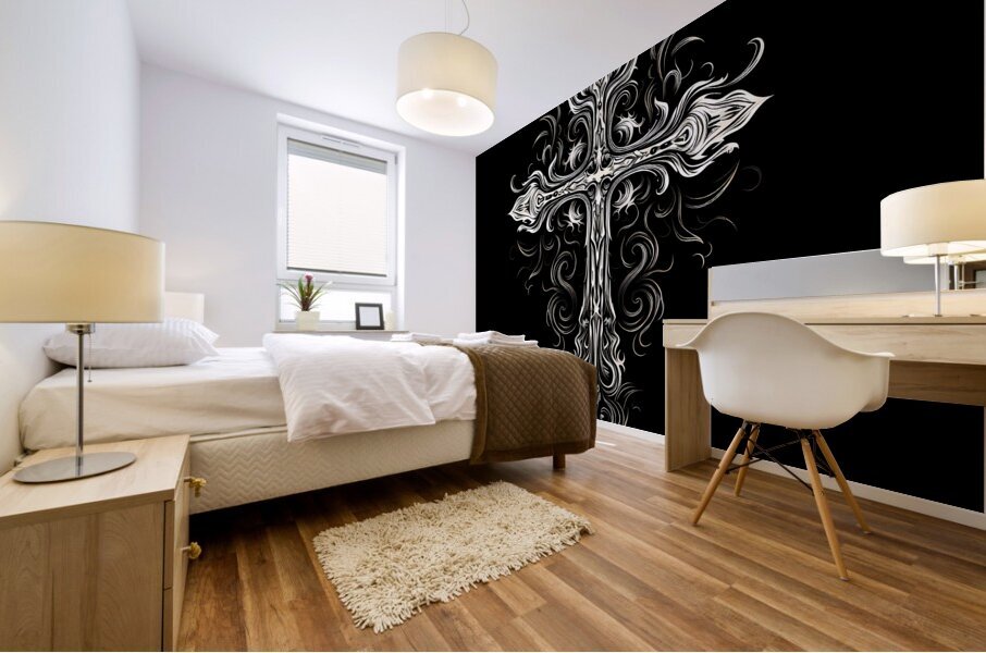 Spiritual Cross 06  Mural print