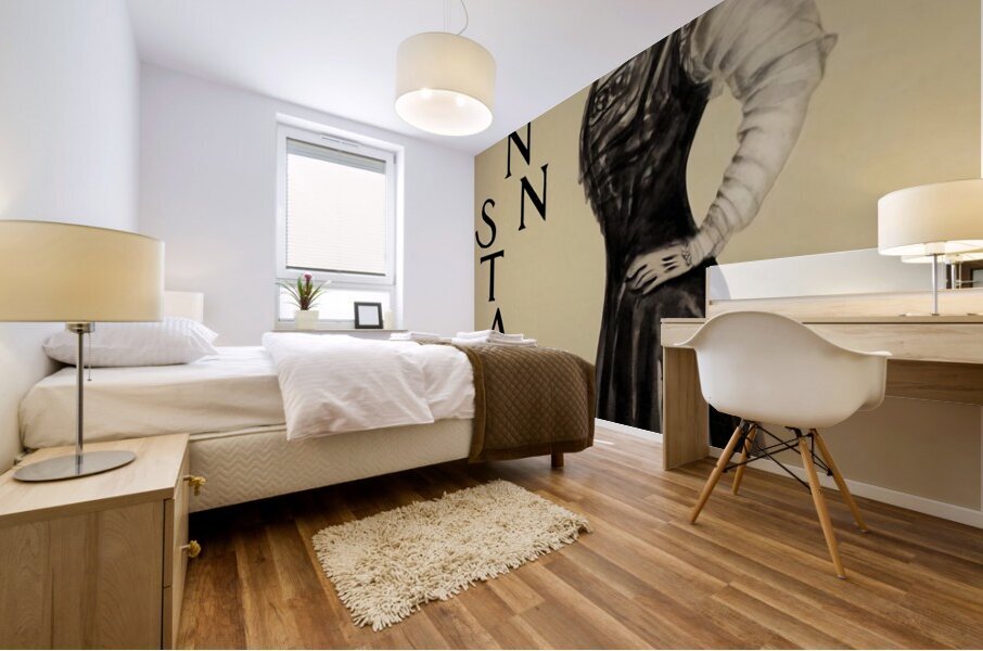 Early 1900s Penn State Coed Art Mural print