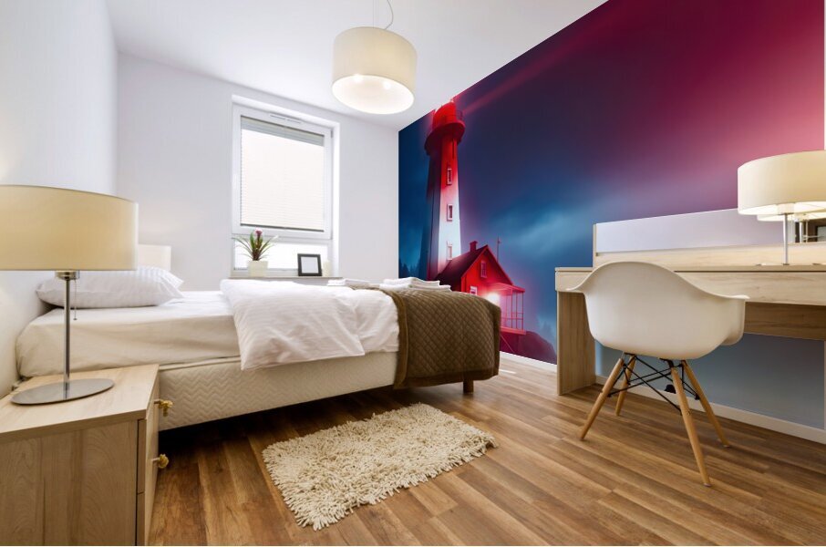 FOLLOW THE LIGHT Mural print