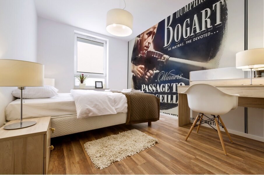 Humphrey Bogart in Passage to Marseille Mural print