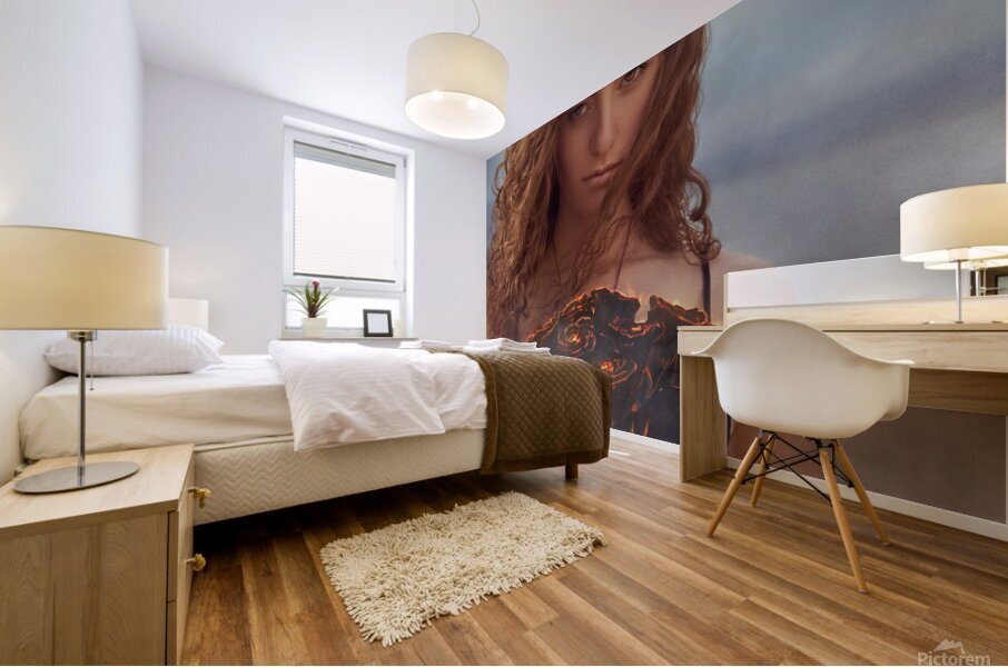 Black roses Mural print