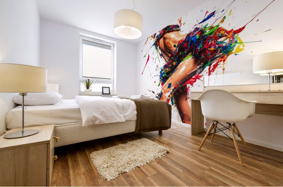 Fashion Model Ramp Walk Mural print