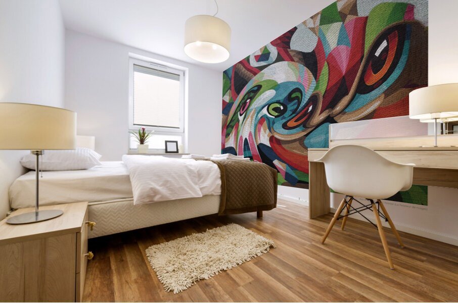 LA DANSE DES COULEURS Mural print