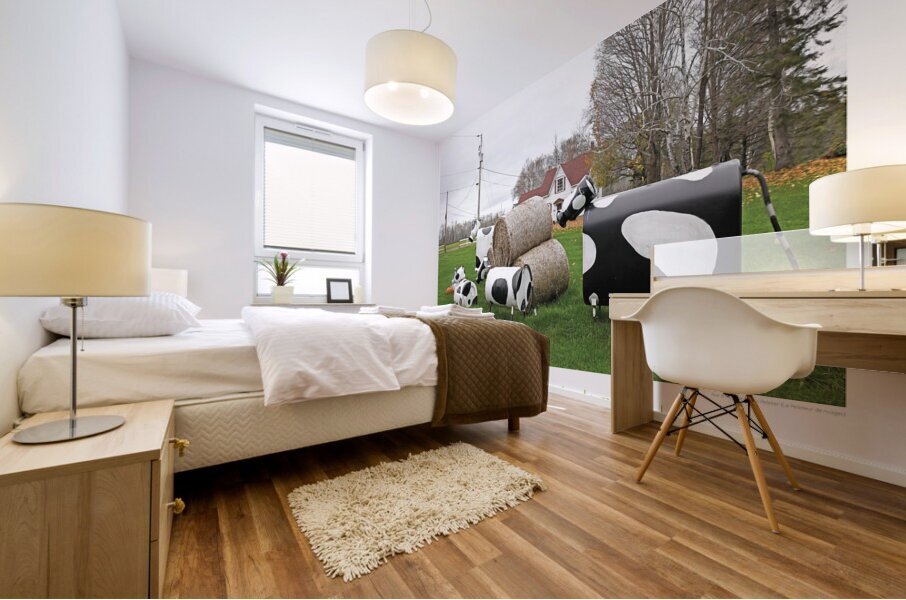 LES VACHES PETROLIERES Mural print