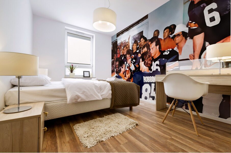 Auburn Football Locker Room Celebration Mural print