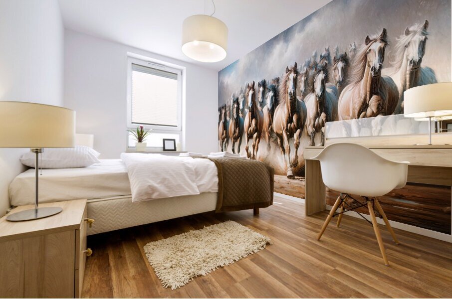 Majestic Race - GIA2401-0158-OIL Mural print