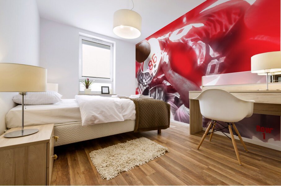 wisconsin football art remix  Mural print